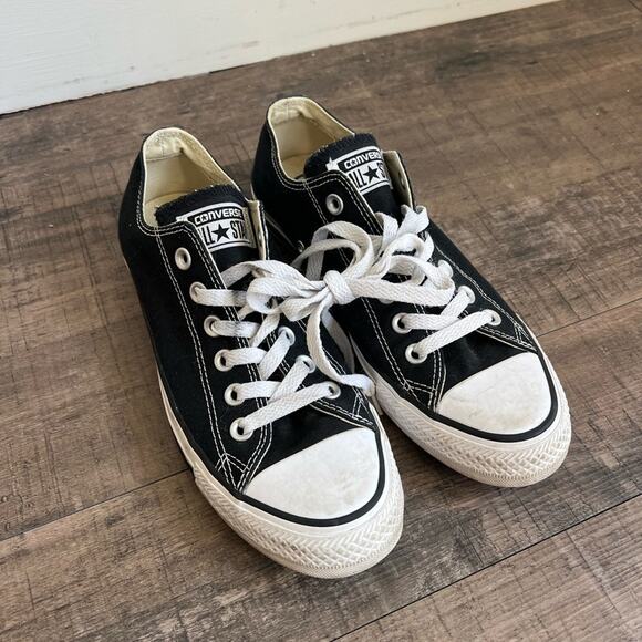 CONVERSE CHUCK TAYLOR ALLSTARS BLACK CANVAS LOW RISE SIZE 7 - Picture 1 of 6